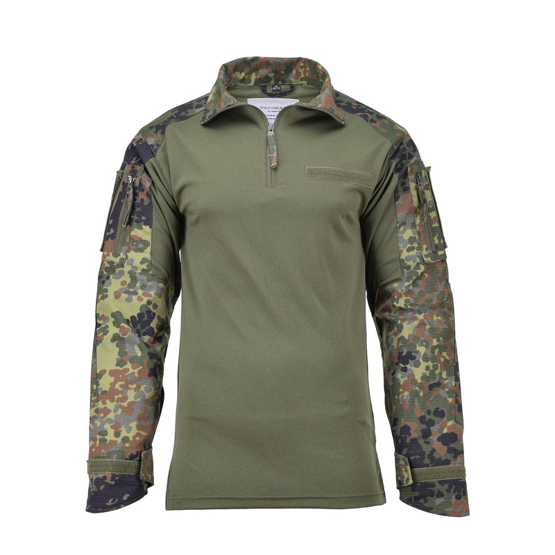 Tacgear Brand Duitse legerstijl shirts gevechten troepen ondergoed flecktarn camo