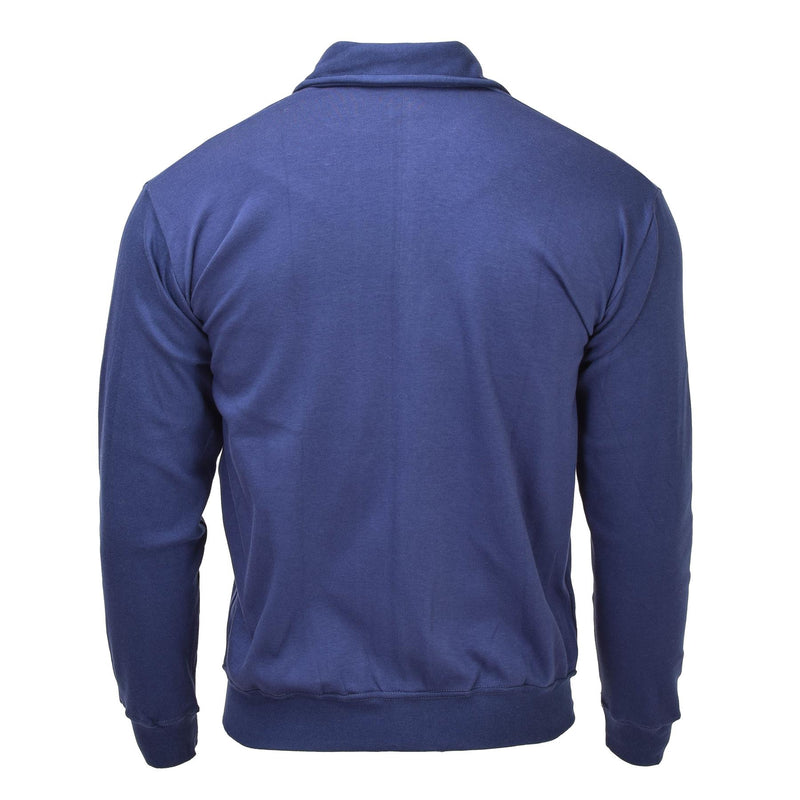 Originele Italiaanse luchtmacht militair blauw sportjack volledige zip sportkleding nieuw