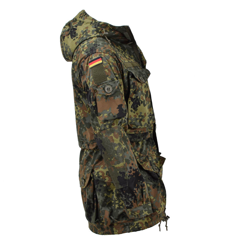 Leo Kohler Militaire KSK Smock Tactical Jacket Hooded Field Army Flecktarn Camo