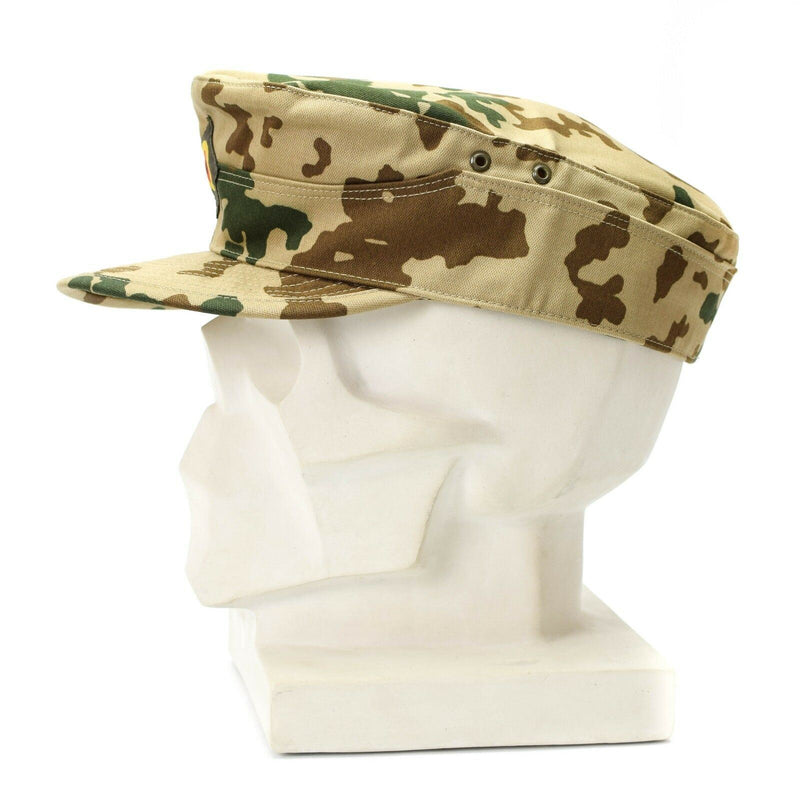 Echte originele Duitse leger tropische cap bw woestijn camouflage militaire hoed nieuw