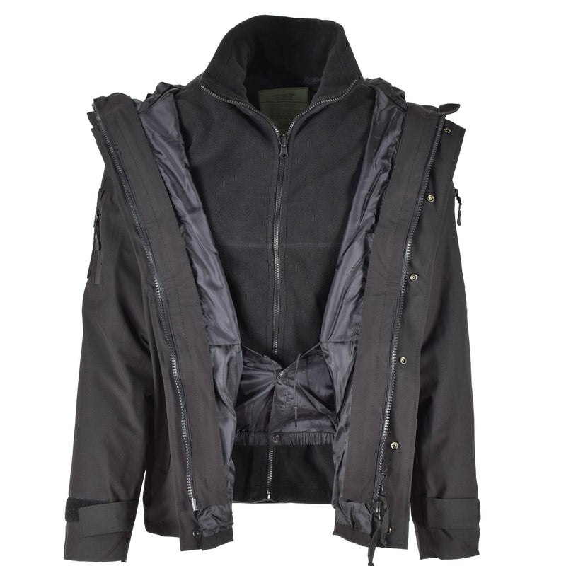 Mil-Tec Brand Parka W Winter Liner Warm Black Jacket Waterdichte mannen Regenuitrusting