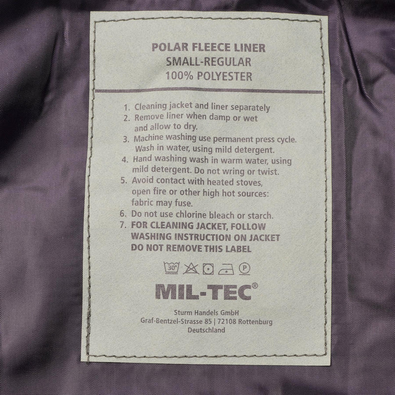 Mil-Tec Brand Parka W Winter Liner Warm Black Jacket Waterdichte mannen Regenuitrusting