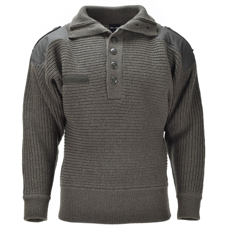 MIL-TEC Brand Sweater Oostenrijkse legerstijl Alpine pullover gebreide mannen Olive OD Wool