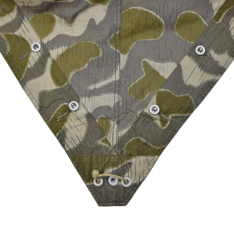 Originele Oostenrijkse leger erwt splinter camo poncho tent waterbestendige vintage