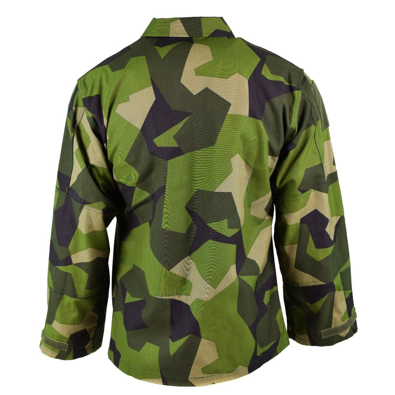 Original Zweeds Army M90 Jacket Splinter Camouflage Field Combat Shirt Nieuw