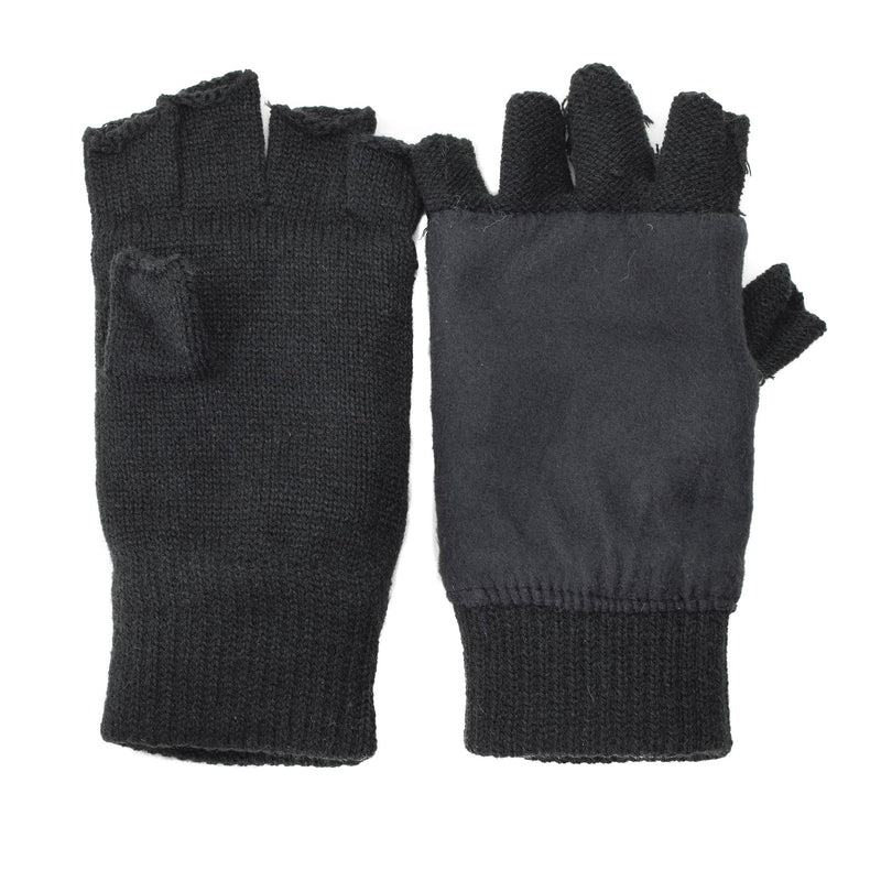 MIL-TEC handschoenen mannen Warm Fingerless Thinsulate ™ voering Zwarte wintertactische uitrusting