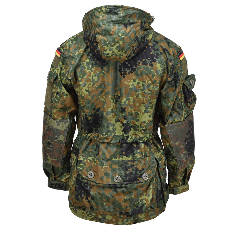 Leo Kohler Militaire ripstop Smock jas Flecktarn Camouflage Tactical Cordura