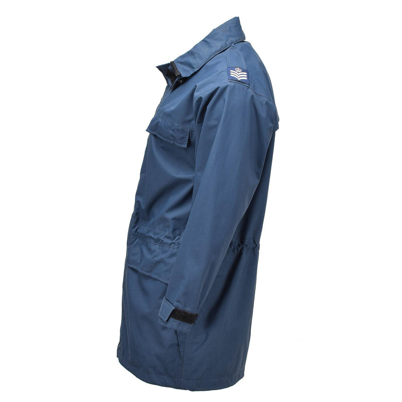 Originele Britse koninklijke luchtmacht regenjas Goretex raf nat weer jas blauw