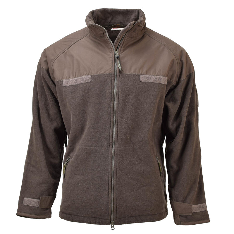 Originele Hongaarse militaire bruine fleece jas Storm Stopper verstelbare manchetten