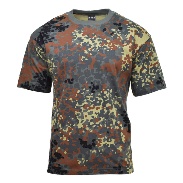 MFH Amerikaanse militaire sportkleding T-shirts BW Camouflage Lichtgewicht Ademend