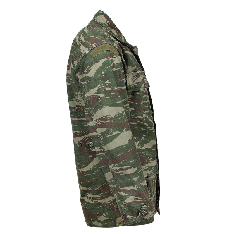 ripstop greek military jacket lizard camo