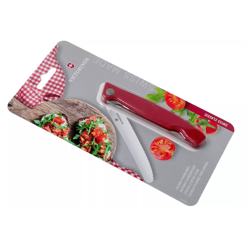 Victorinox Zwitsers klassiek vouwen Paring mes roestvrij staal mes rood