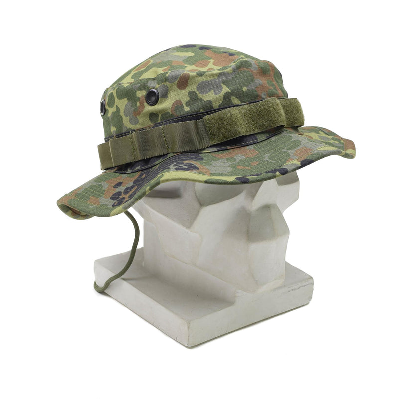 Tacgear -merk Duitse militaire stijl boonie hat flecktran camo wide ripstop