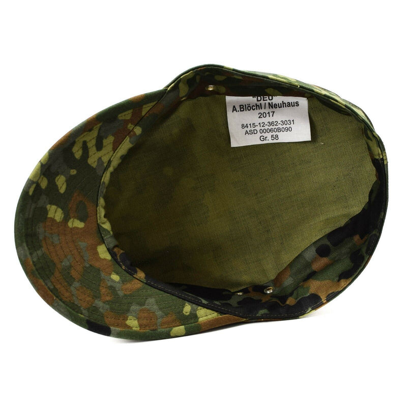 Echte origineel Duits leger Flecktarn Cap BW Woodland Camo Militaire hoed Nieuw