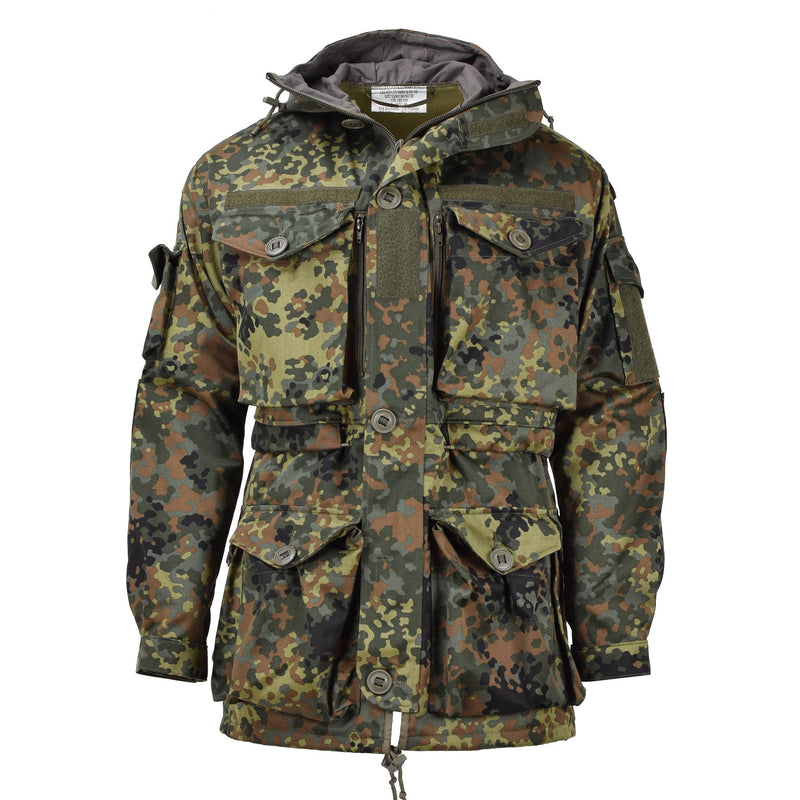 Leo Kohler Militaire KSK Smock Tactical Jacket Hooded Field Army Flecktarn Camo