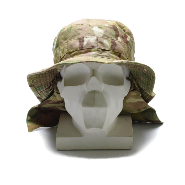 Originele Britse tactische camo hoed MTP Boonie Cap met nekflap zomerhoed