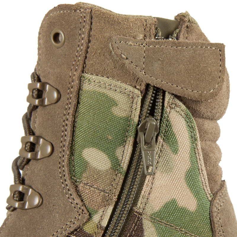 Teesar Tactical Multicam Boots Side Zip Hunting Hiking Trekking Duty Footwear