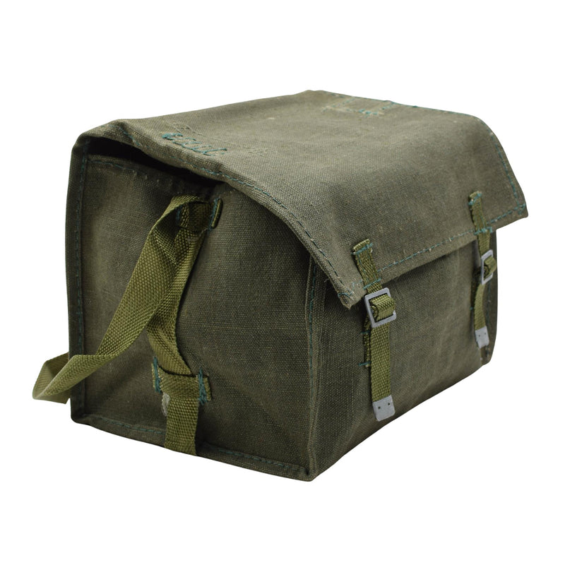 Origineel Pools leger schouder vintage olijfgroen haversack retro broodtas nieuw