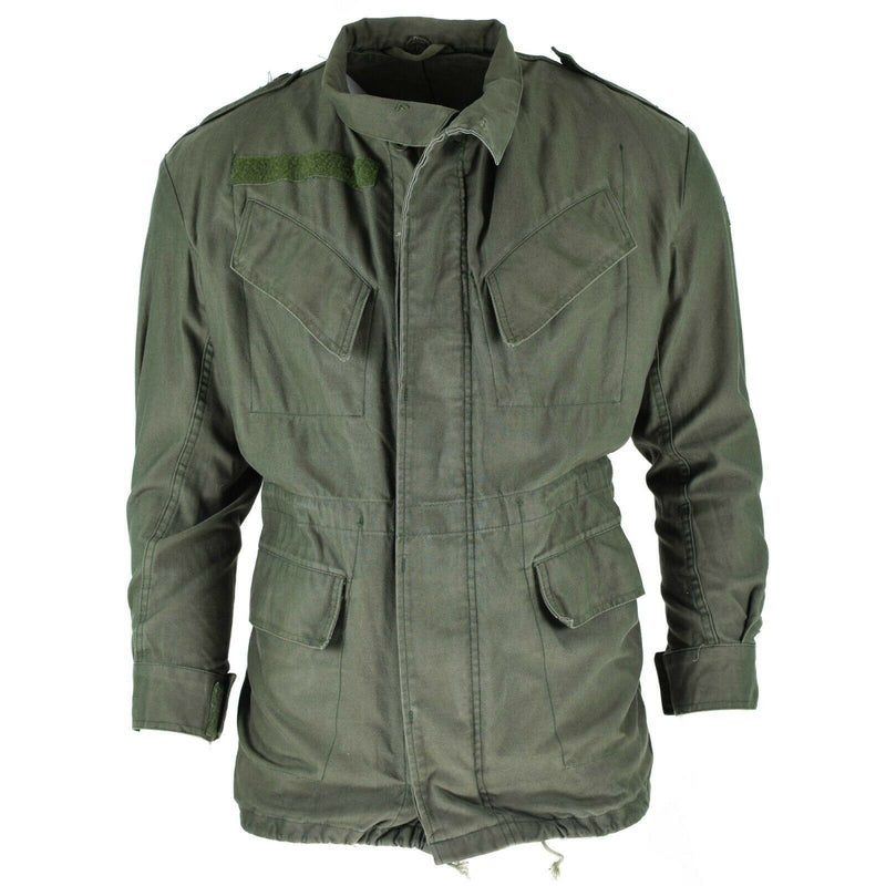 Echte Belgische legerveldjack M64 Militaire katoen waterdichte Parka Olive OD