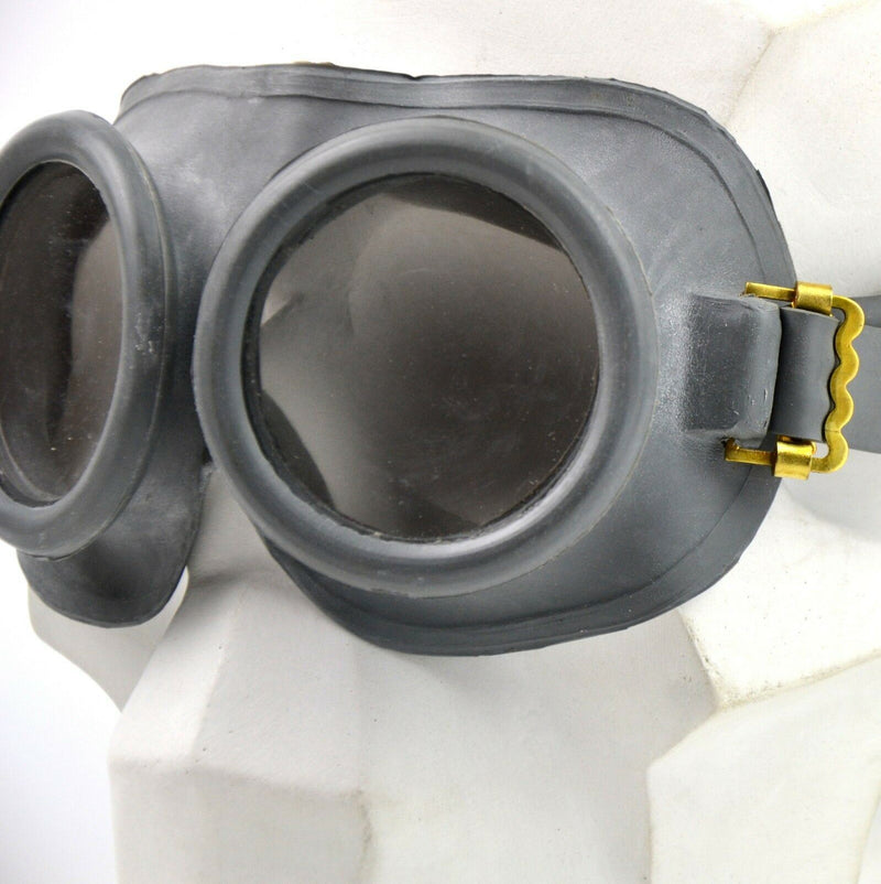 Vintage NAVO Round Goggles Oogbescherming Glass Leger Goggles