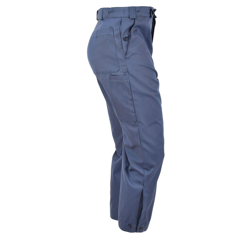 Echte Zwitserse Civil Defense broek Blue Pants Combat Zwitserland Militair nieuw