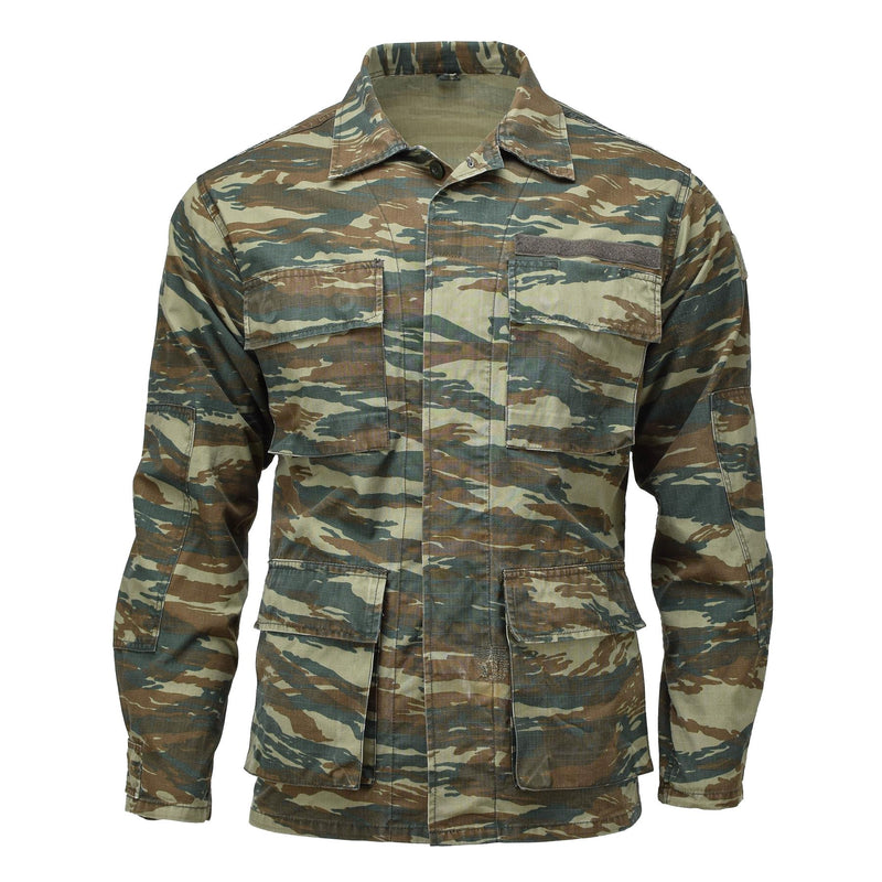 Originele Griekse militaire veld BDU Jacket Lizard Camouflage Griekenland Legeroverhemden