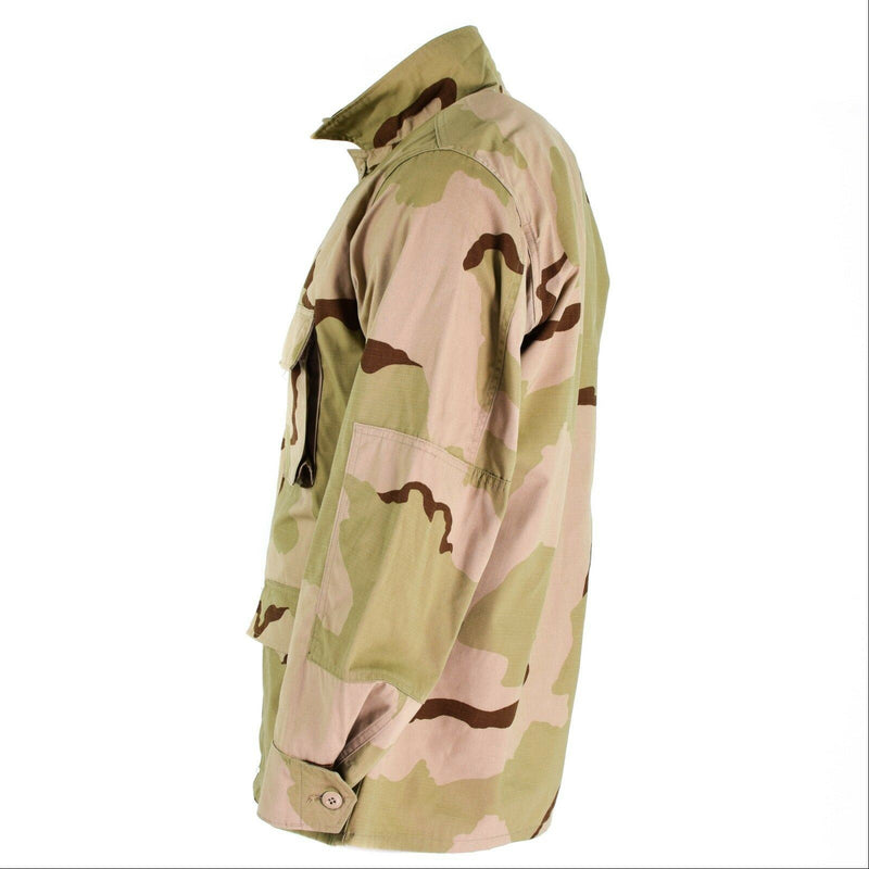 Echte Amerikaanse leger gevechtsjack BDU 3-kleuren ripstop militaire woestijn camo shirt nieuw