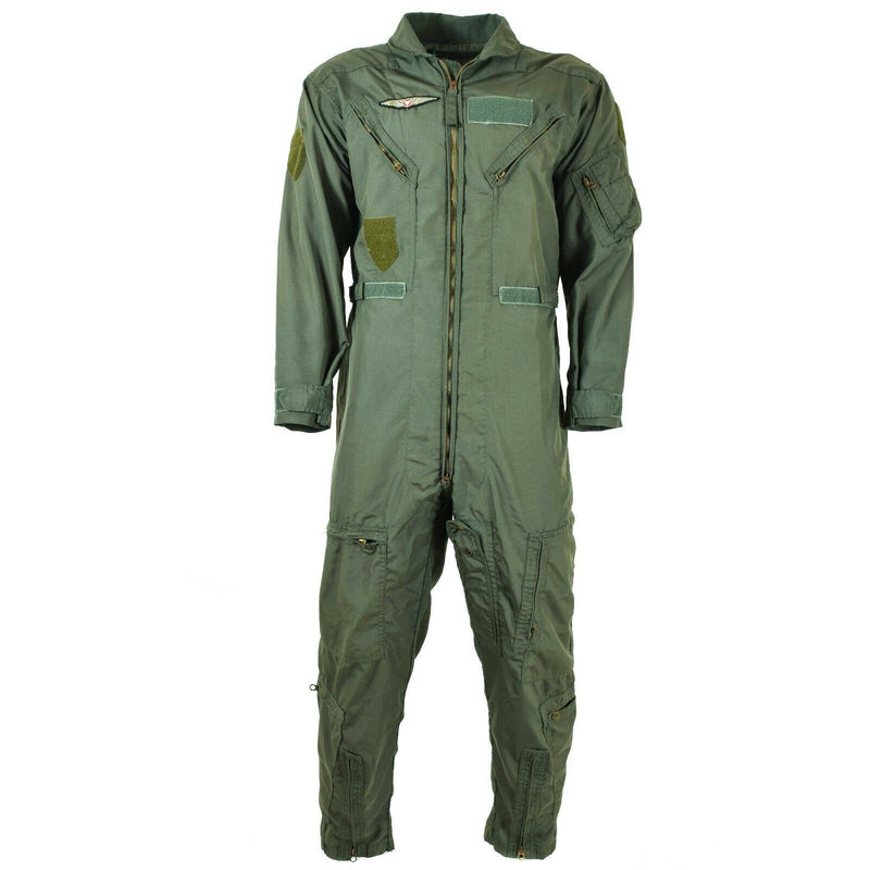 Echte Amerikaanse militaire USAF CWU-27/P Vluchtpak Coveralls brandbestendig groen