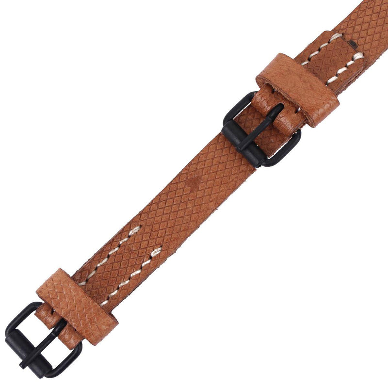 Originele Tsjechisch legerleer Double Buckle utility riem bruin militair surplus