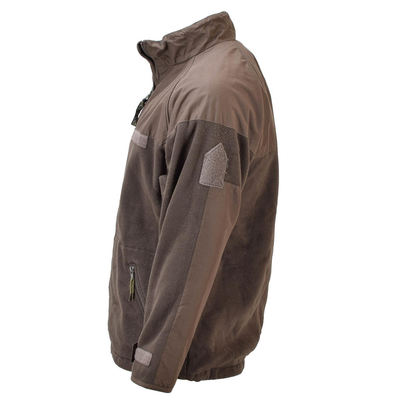 Originele Hongaarse militaire bruine fleece jas Storm Stopper verstelbare manchetten