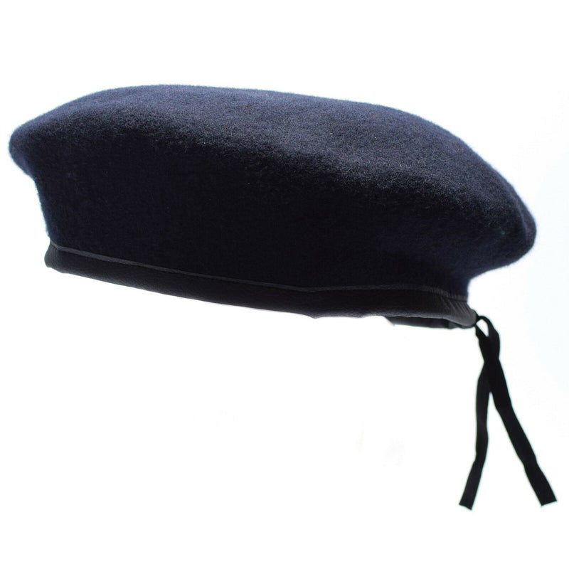 Echte Duitse leger mariniers donkerblauw baret hoed militair commando marine cap wol