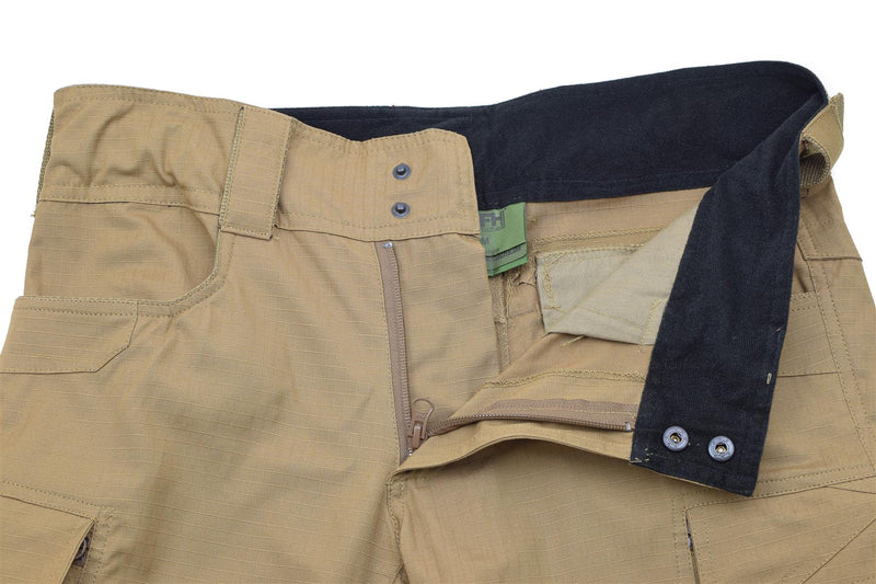 MFH merk militaire stijl Bermuda shorts coyote stevige katoenen ripstop uniform nieuw