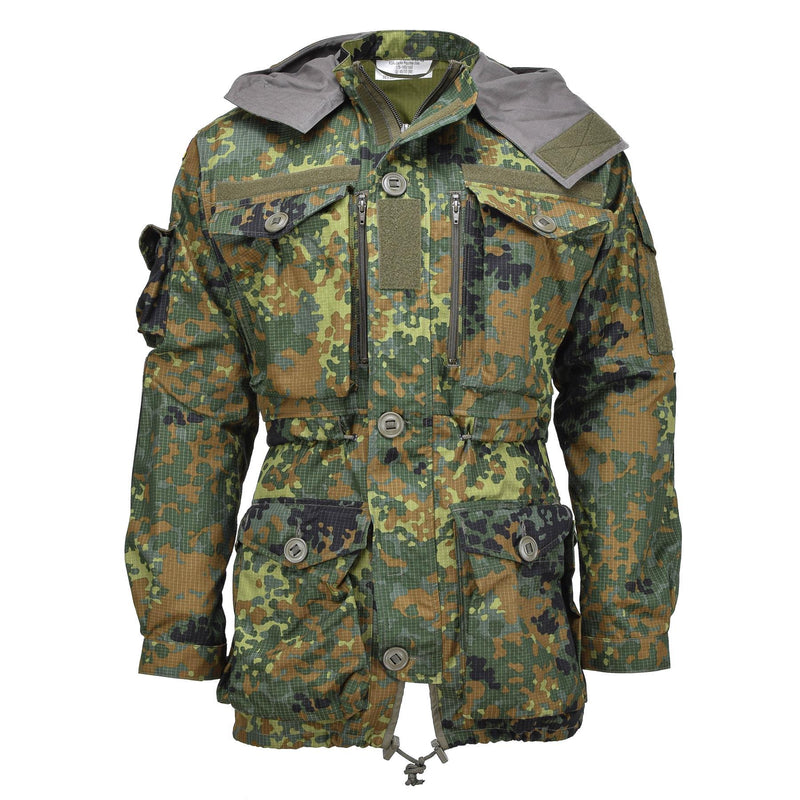 Leo Kohler Militaire ripstop Smock jas Flecktarn Camouflage Tactical Cordura