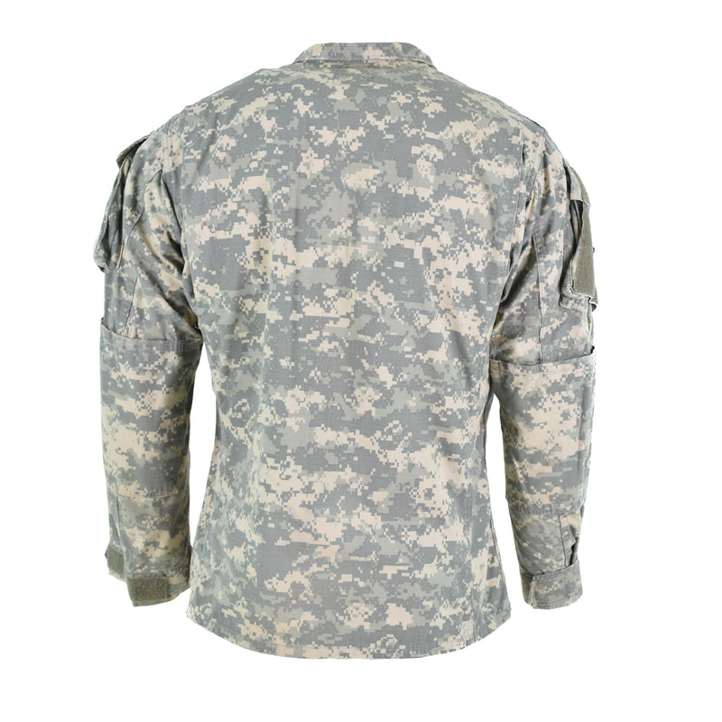 Echte Amerikaanse legertroepen veldjack BDU digitale acu camo shirts militair probleem