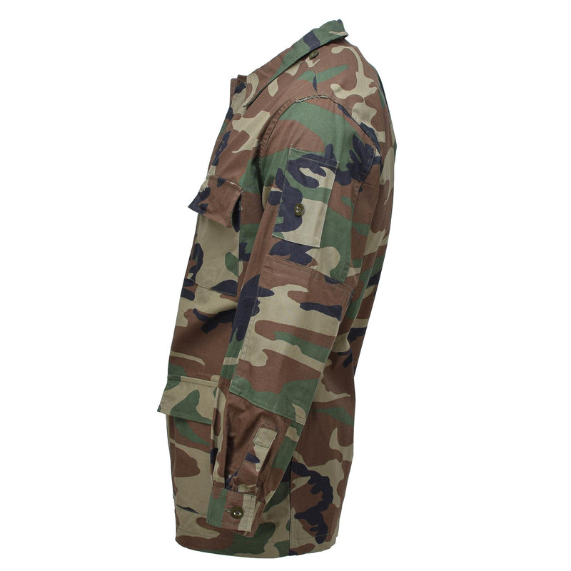 Echt Turkse BDU Combat Jacket Duurzaam Ripstop Woodland Camo Militair probleem