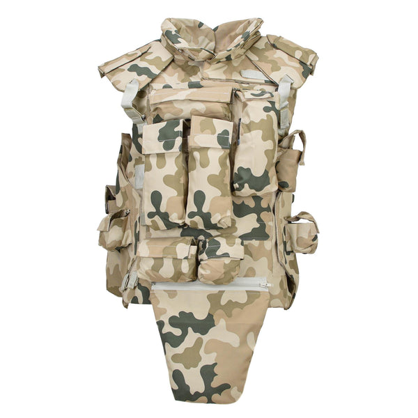 Originele Poolse militaire tactische vestplaatdrager lichtgewicht woestijn camo