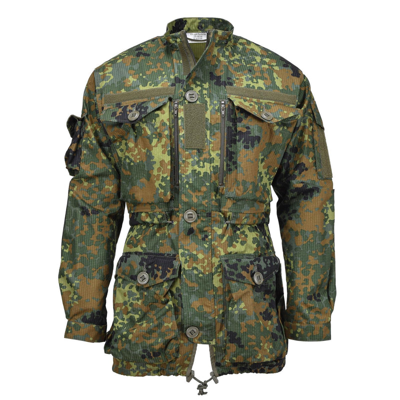 Leo Kohler Militaire ripstop Smock jas Flecktarn Camouflage Tactical Cordura