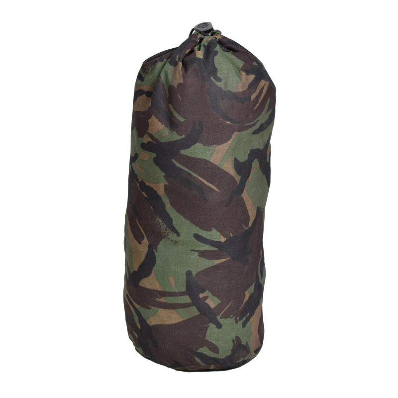 Oorspronkelijke Nederlandse militaire camo -compressie opbergtas waterdichte camping