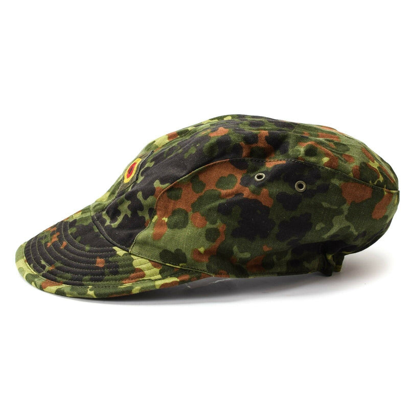 Echte originele Duitse leger Air Force Cap Flecktarn Camo Peak Hat Militair nieuw