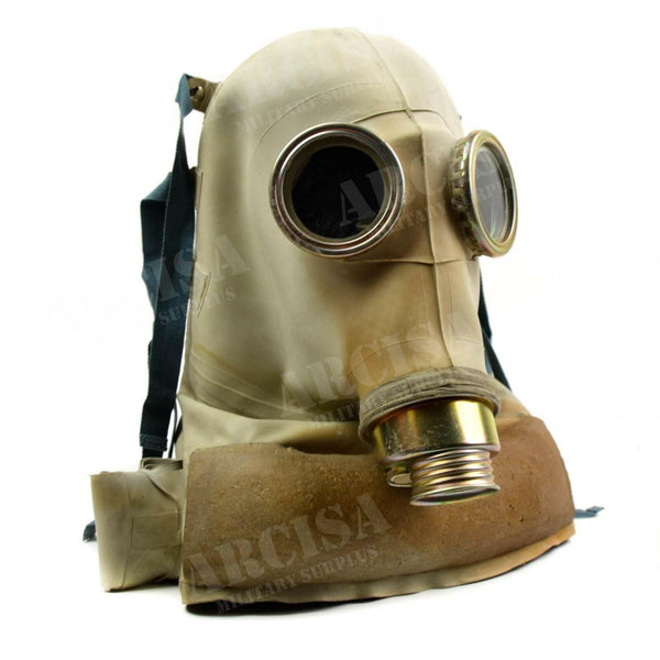 Origineel Pools militair gasmasker Vintage Sovjet -tijdperkfilter omvatte grijs