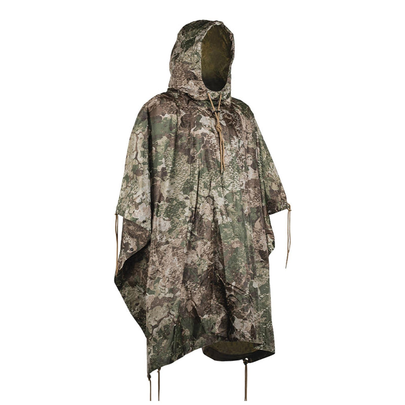 Mil-Tec Poncho Camouflage PVC gecoate waterdichte Hooded Ripstop Lichtgewicht tent