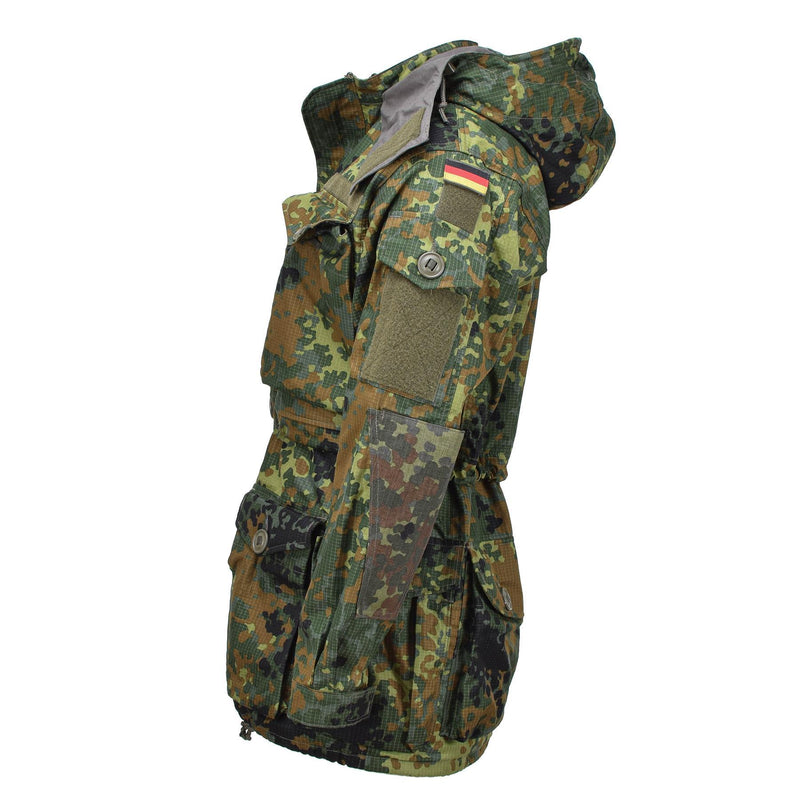 Leo Kohler Militaire ripstop Smock jas Flecktarn Camouflage Tactical Cordura