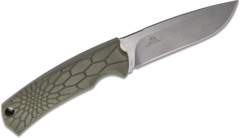 Fox Knives Brand Italië Core Vox Fixed Blade Knife Becut Steel Green Olive