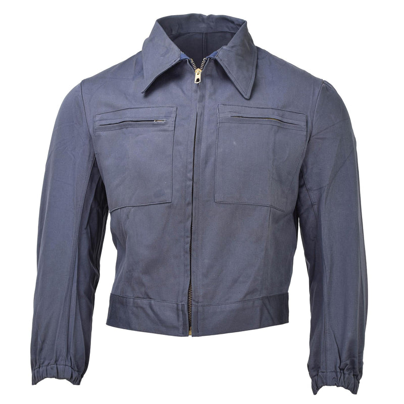 Originele Italiaanse luchtmacht leger blauw werkjack vintage uniform luchtcrew nieuw