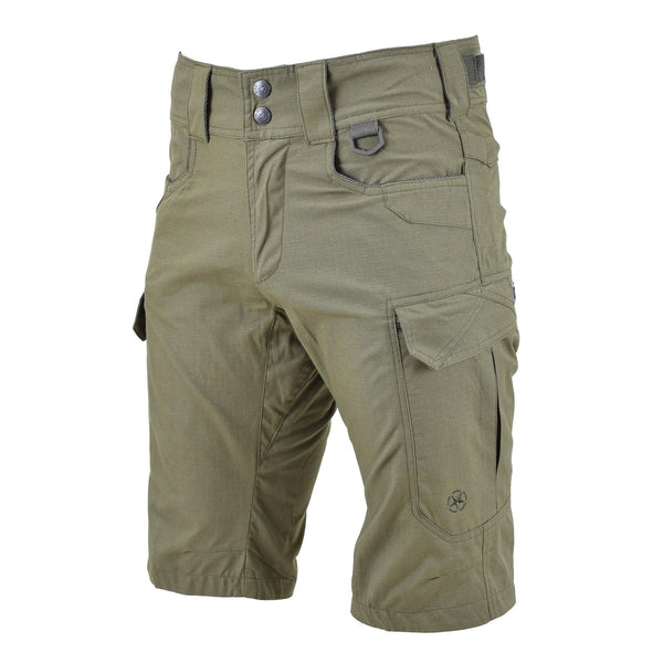 MFH merk militaire stijl shorts Bermuda stevige katoenen ripstop olijfuniform nieuw