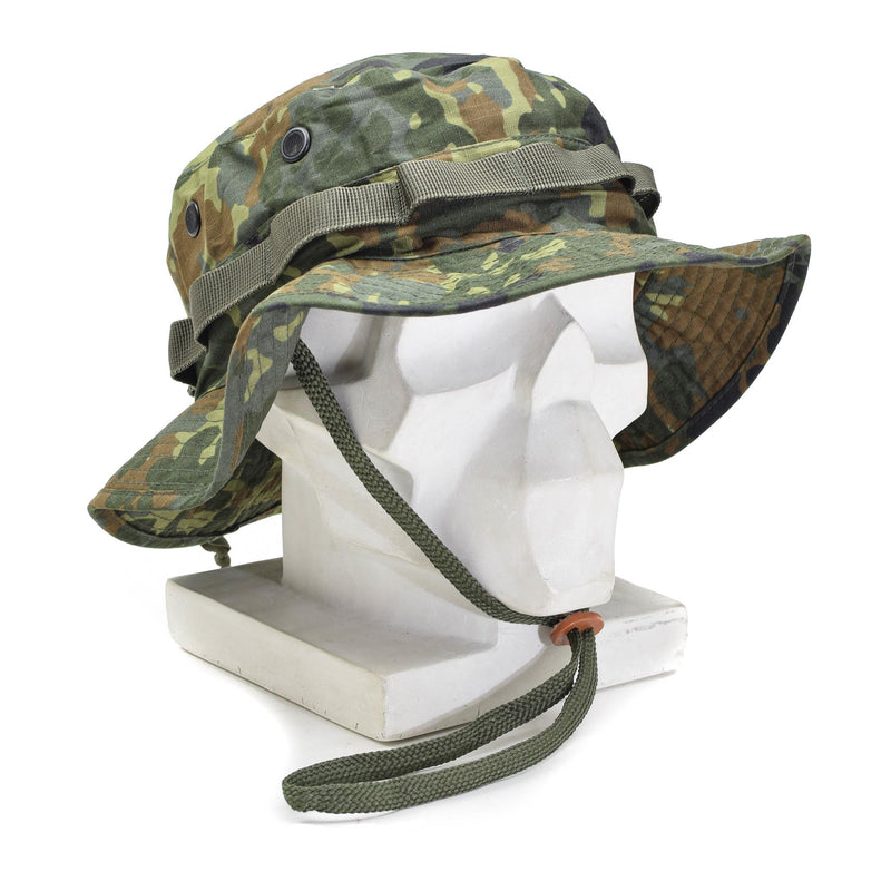 Mil-Tec merk militaire stijl ripstop boonie hat lichtgewicht flecktarn leger cap