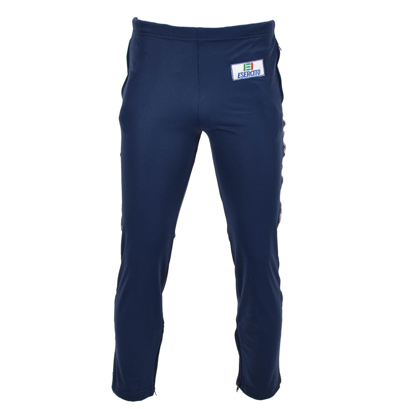 Echte Italiaanse militaire atletische broek Estercito Logo Zip enkelleuken Blue