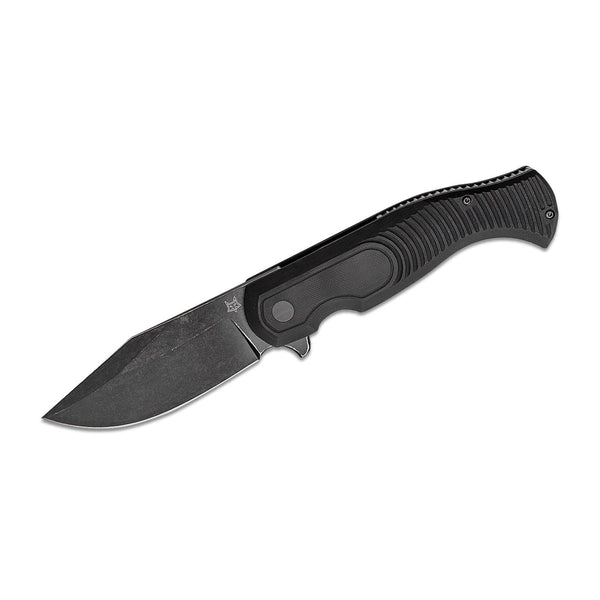 Vossen messen Eastwood Tiger Pocket Knife High-Speed ​​D2 Steel G10 Black Tactical