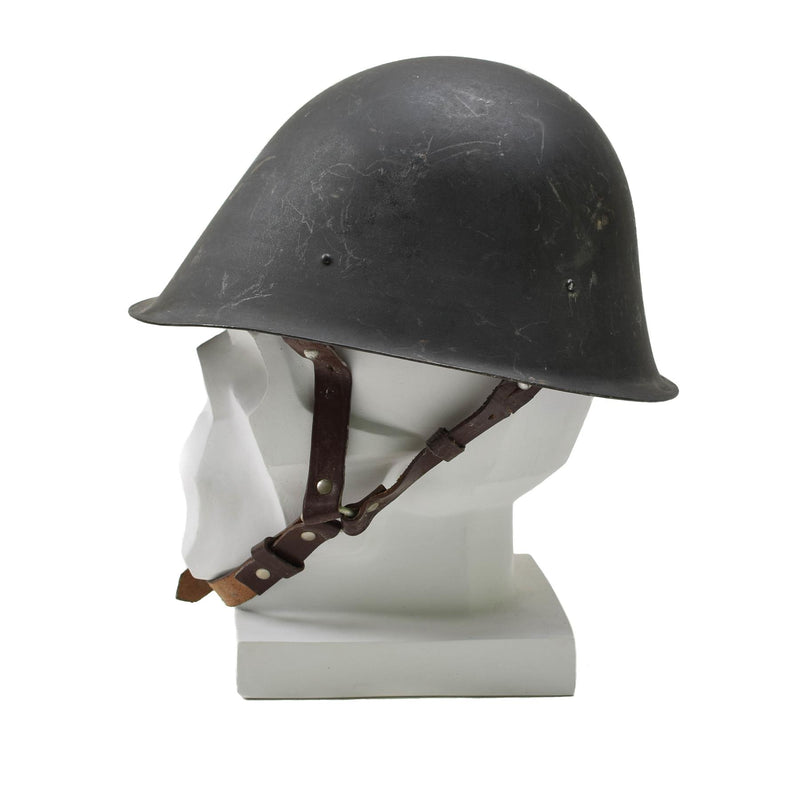 Oorspronkelijke Roemeense militaire tactische stalen helm M73 ParaDrooper Chinstrap Olive