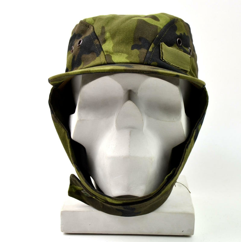 Originele Tsjechische leger militaire cap m 95 camo cz field combat hoed bos nieuw